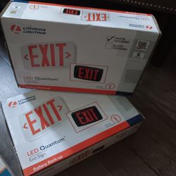 2 Lithonia Lighting LED Quantum Exit Sign