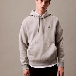 Calvin Klein Heroic Grey Monogram Logo Hoodie