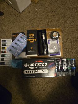 Tattoo Starter Kit with Pen, Ink, and Needles