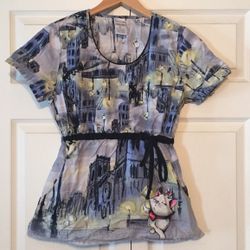 Aristocats Marie Scrub Top