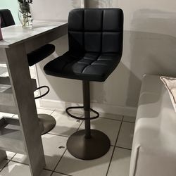 Black Bar Stools Set Of 2