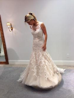 Elegant Wedding dress lace ivory from Bridal Store in coral gables
