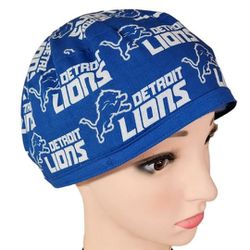 Detroit Lions Surgical Style Scrub Cap