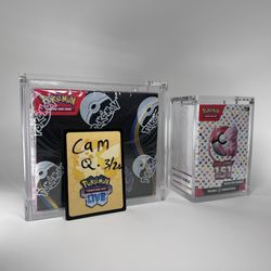 Acrylic Cases For Pokemon Booster Box And Bundle