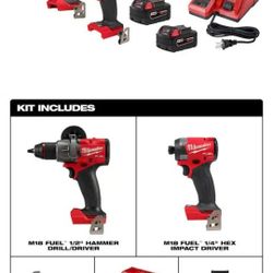 Milwaukee Drill & Impact Kit