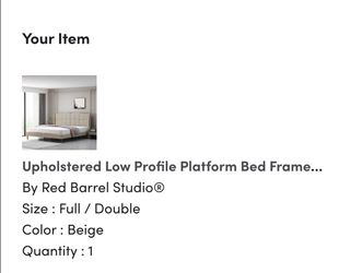 Upholstered Low Profile Platform