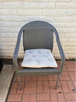 Patio chair solid rattan