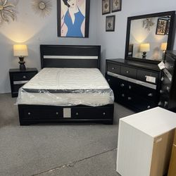 Amazing Savings! Solid Wood Bedroom With Mattress Now 50% Off!! 
