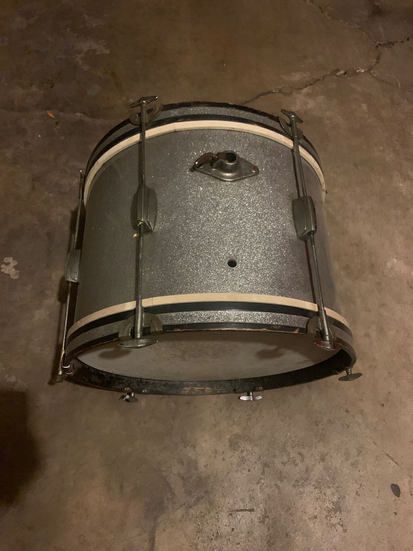 Vintage sliver sparkle kick drum Japan 1960’s