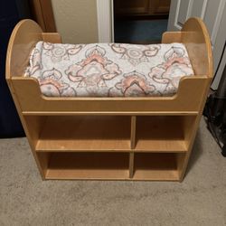 Baby Doll Changing Table And Storage. Accessories Included.