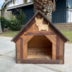 Rustic Wooden Dog House