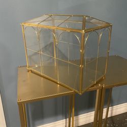 Glass Card Box For Wedding or Keepsakes