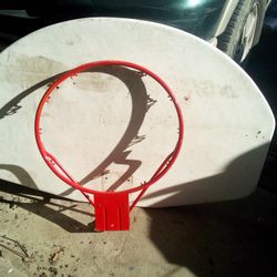 Plastic Backboard  and Rim (No Spring)