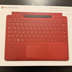 Microsoft Surface Pro Signature Keyboard with Slim Pen 2 - Mint Red