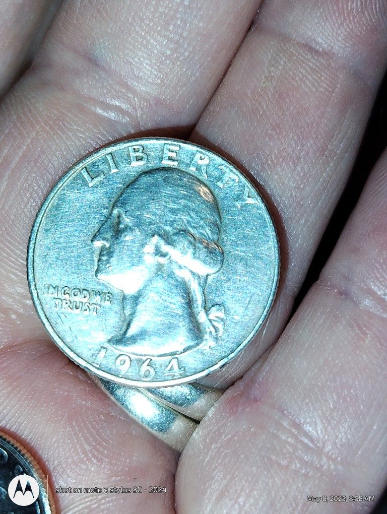 1964 Quarter SILVER Circulated