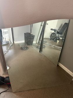 Mirror for garage gym
