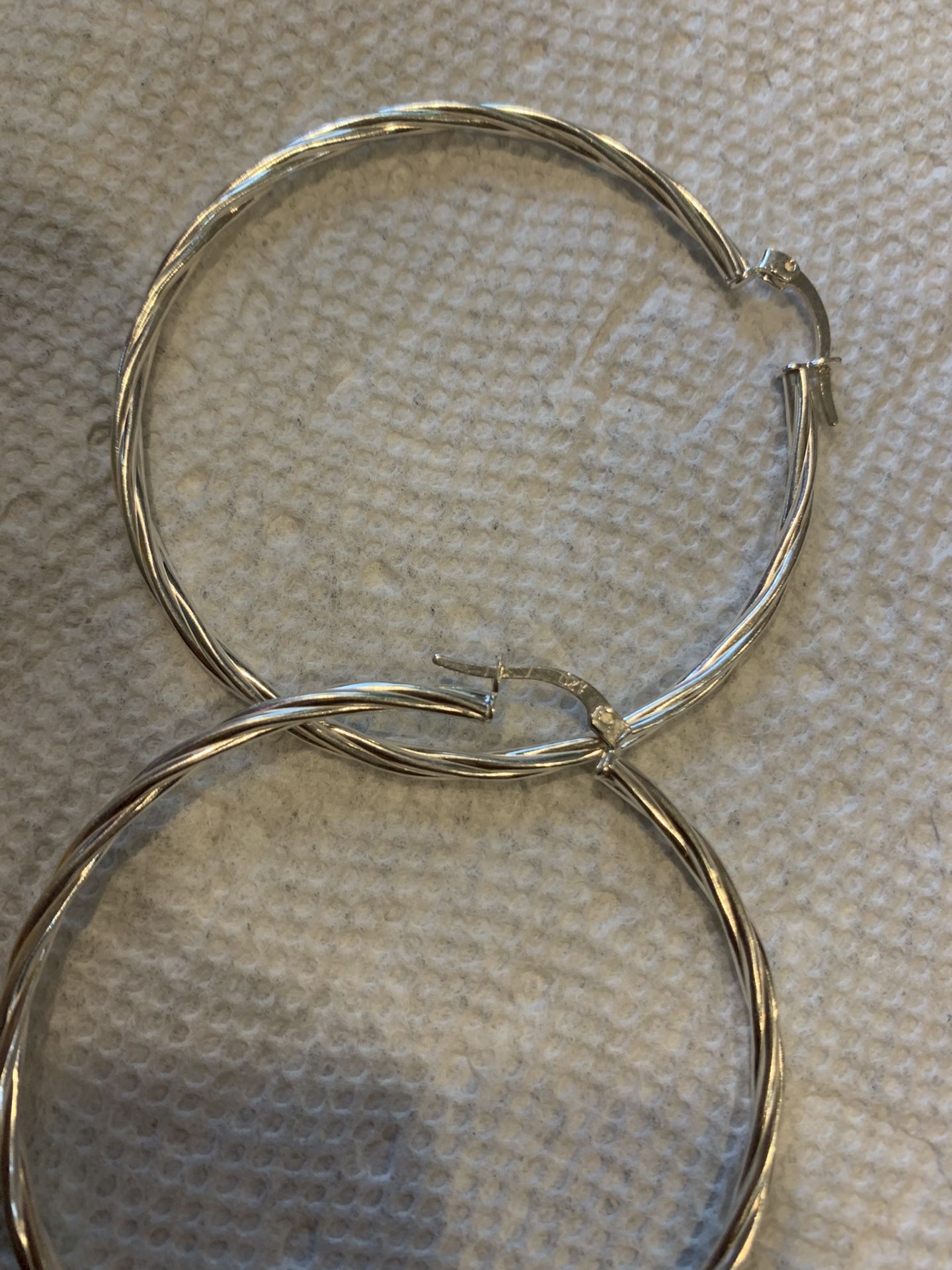 silver earrings 