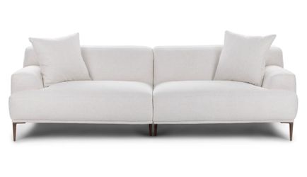Abisko 91” white sofa