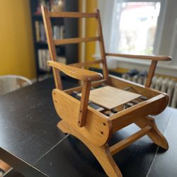 Vintage Child’s Wooden Rocking Chair