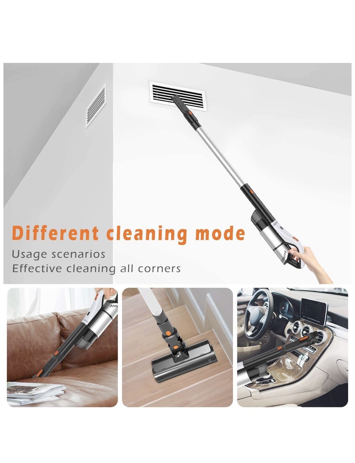 Coredless 18kpa 4in 1 vaccum cleaner