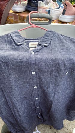 L Weatherproof Vintage Button-Down Shirt