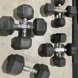 Dumbbells Pairs Of 2x20 2x15 2x10 Single 25 
