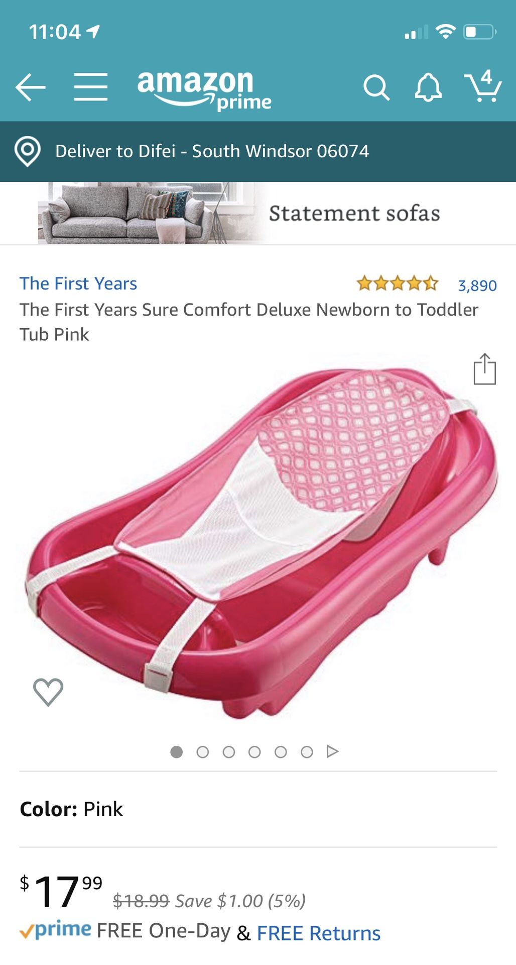 The first year bathtub
