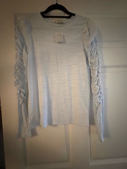 Free People, We The Free Ruched Sleeve Top