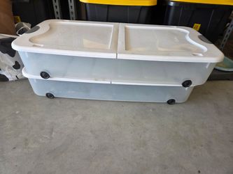 2 under bed storage bins