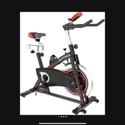 Indoor Cycling Bike, Belt Drive Exercise Bike, Stationary Bike W/Adjustable Seat, Resistance Control,LCD Display, 40lbs Flywheel, 330lbs Weight Capaci