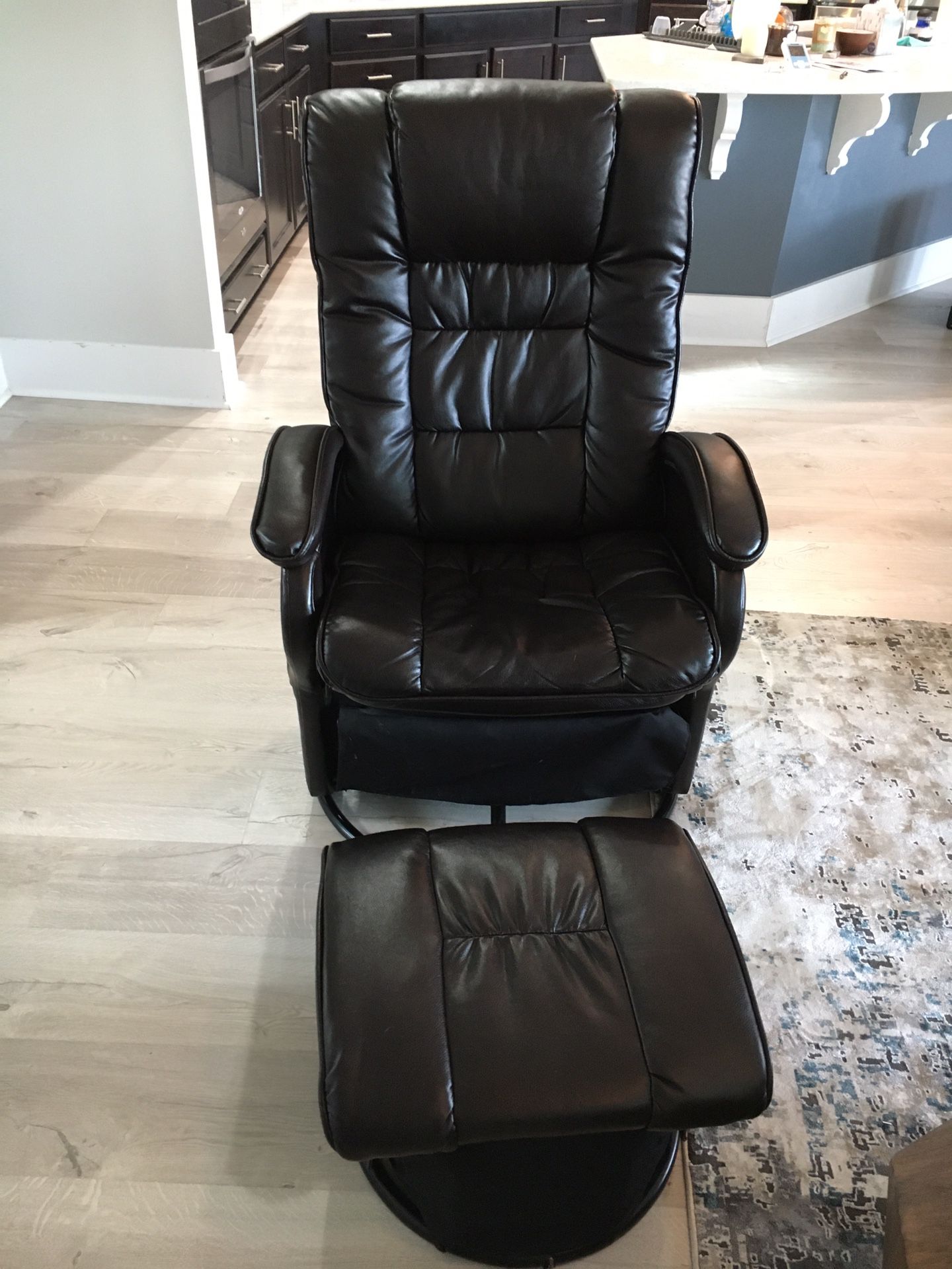 Recliner and ottoman
