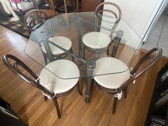 Glass Table With Chairs