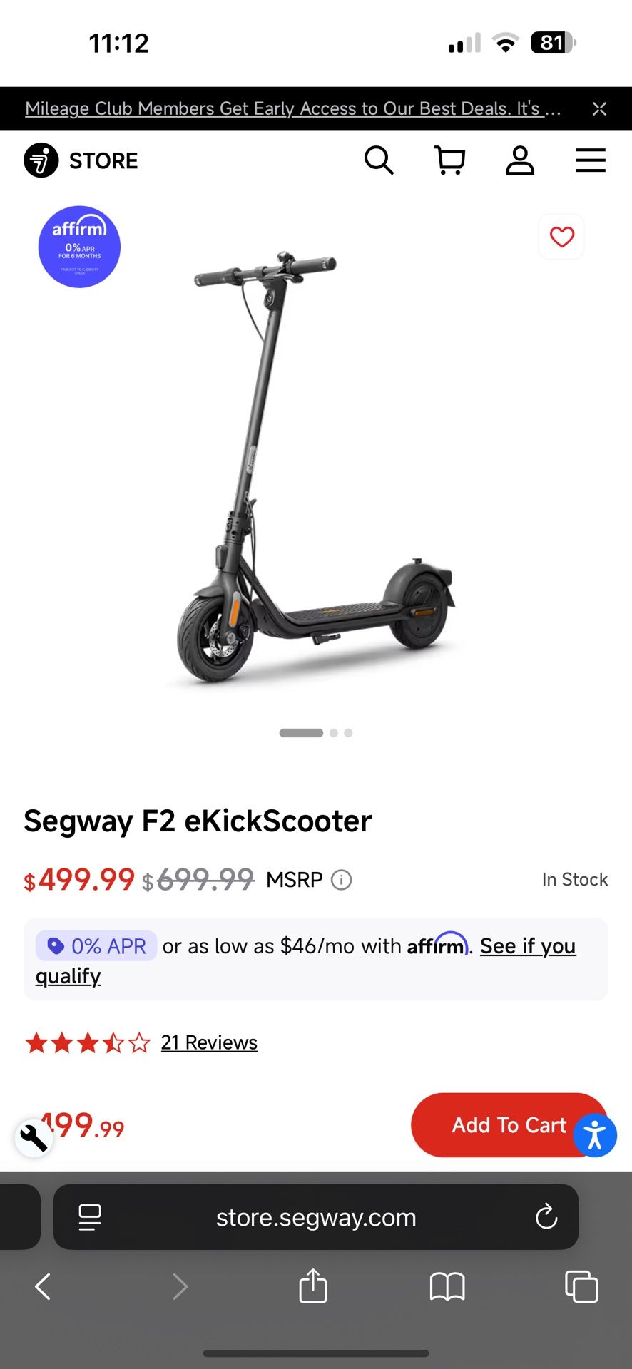 Ninebot F2 Scooter