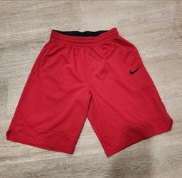 Nike Red Basketball Shorts with Black Swoosh. Size M, Dri Fit