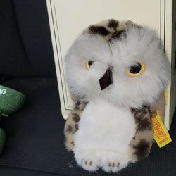Vintage STEIFF Owl Plush - Small with Box