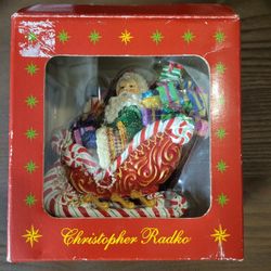 Vintage Christopher Radco Christmas Ornaments 