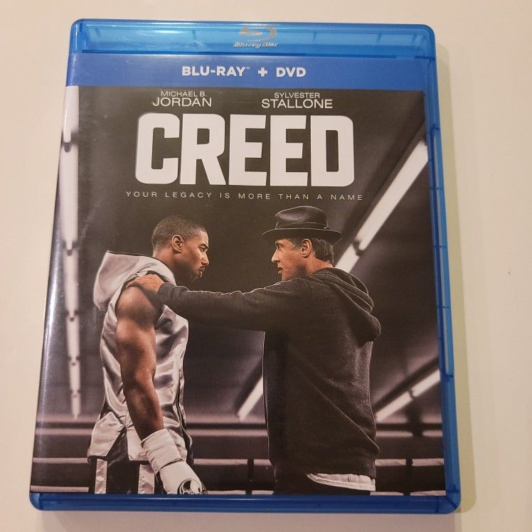 $5 BLU RAY , CREED. BLU RAY  / DVD COMBO  ONLY NO DIGITAL  $5 OR TRADE FOR A MOVIE TITLE I DO NOT ALREADY OWN.
 