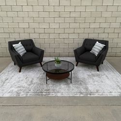 *Free Delivery* Modern Gray Chairs Couch Sofa
