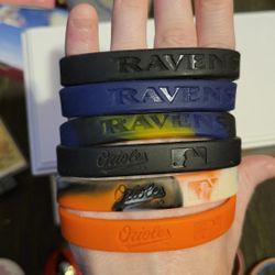 Orioles And Ravens Wristbands