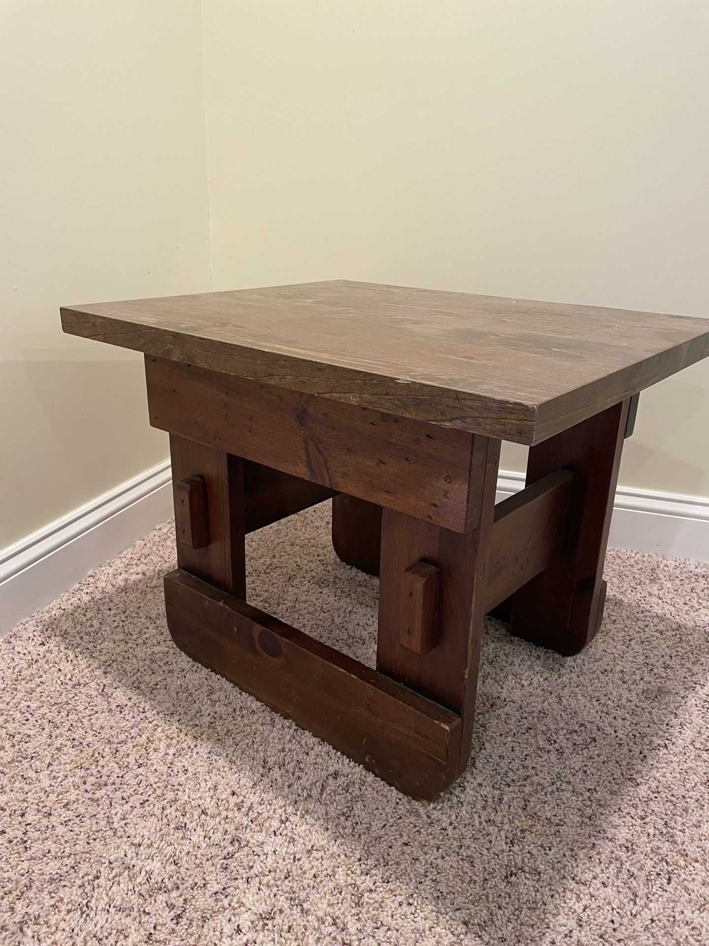 Rustic End Table