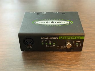 M-Audio USB MIDIsport 2x2 MIDI Interface
