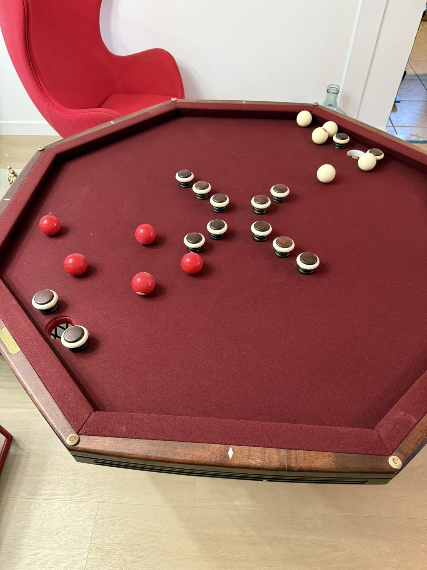 Card Table With Bumper Pool - Domino Table