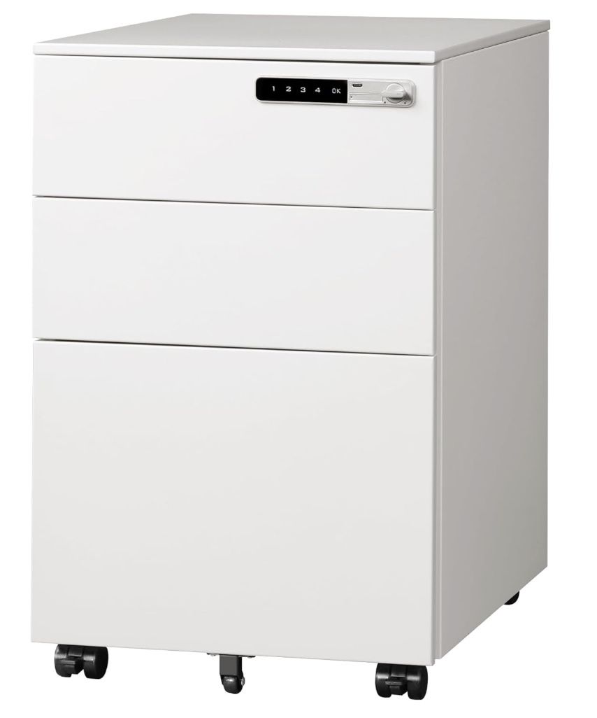DEVAISE 3 Drawer File Cabinet with Combination Lock