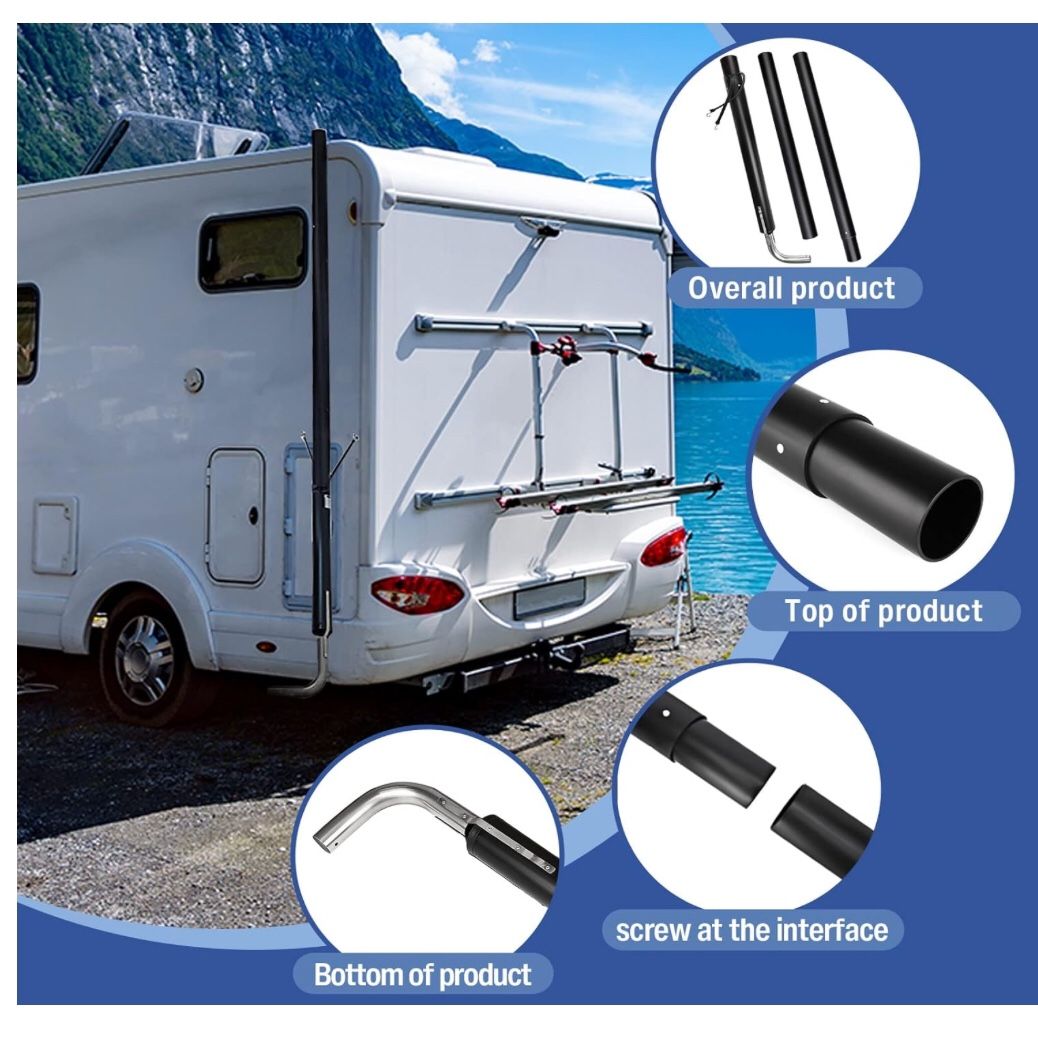 Rv Generator Exhaust Venting System for Reduce Generator Fumes, Reduce Generator Fumes Generator Muffler Pipe Extension System, Replace 44461.