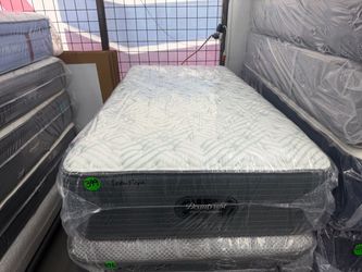 TWIN SIZE SIMMONS BEAUTYREST PRESSURESMART (EXTRA-FIRM) MATTRESS & BOX SPRING BED SET