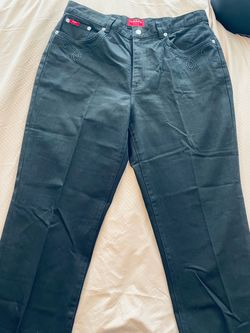 Great jeans! New Chaps black denim embroidered pocket jeans