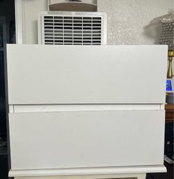 White 2-Drawer Nightstand / Storage Cabinet – 22.5”