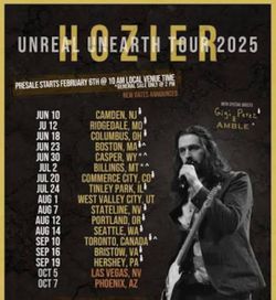 Hozier Lawn Seats For Sake Will Transfer Via Ticketmaster