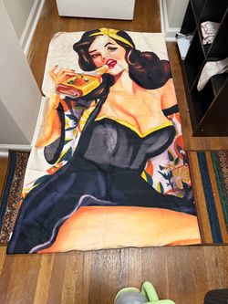 Society6 Whiskey Ginger So Fucking Pleasant Shower Curtain Retro Pinup