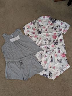 2 Two Piece Summer Pajama Sets Women's Size L~New~Price Includes Both Sets